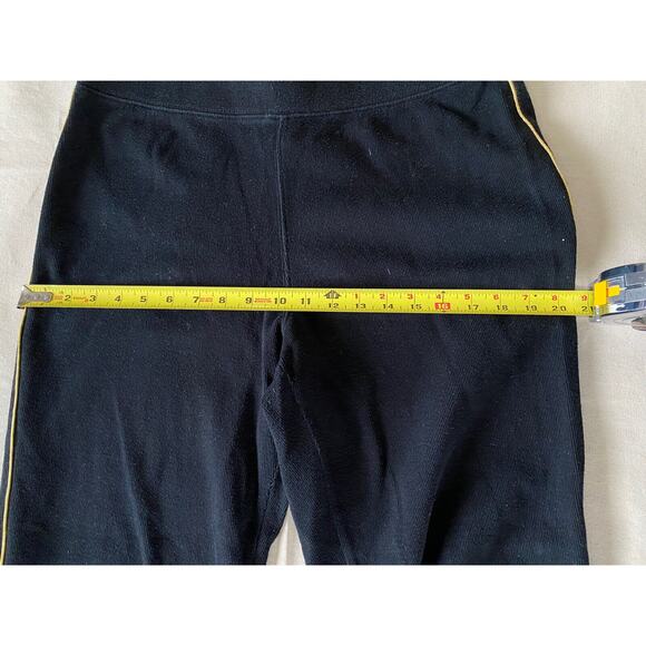 RALPH LAUREN Navy Cotton French Rib Knit Gold Piping Trim Athletic Pants size L - Picture 5 of 7